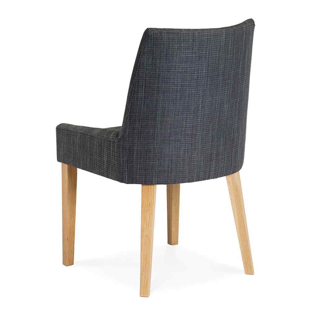 Anton Scandinavian Wooden Oak and Dark Grey Linen Dining Chair  INTERIOR SECRETS DC788STE-VN Ella Scoop Back Steel Upholstered Dining Chair MATT BLATT Bristol Dining Chair LIFE INTERIORS Stockholm Hug Dining Chair (Set of 2)