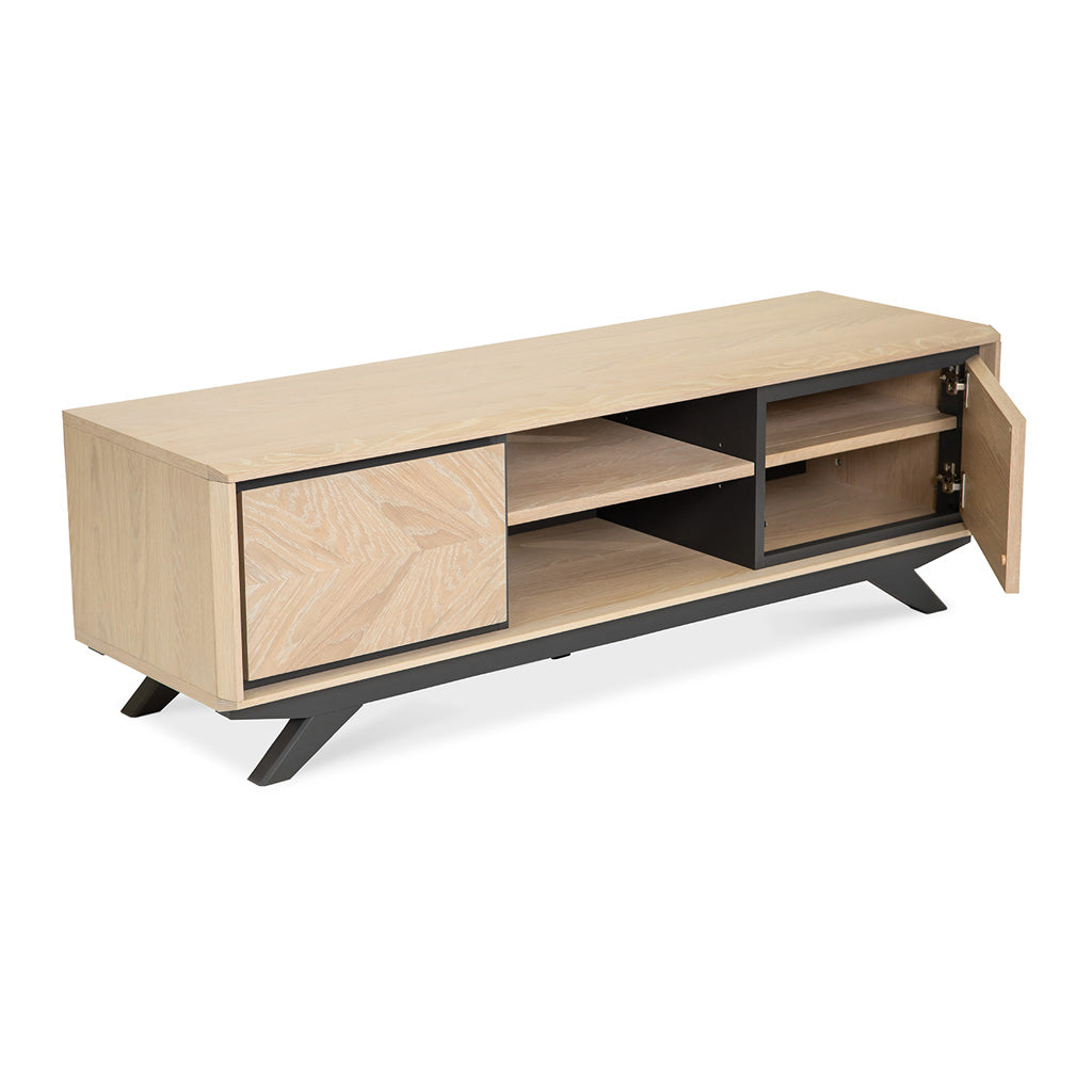 Archer Modern Scandinavian Wooden Oak Wide Entertainment Unit INTERIOR SECRETS  TV2003-VN Helga Entertainment TV Unit