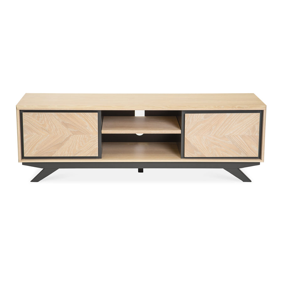 Archer Modern Scandinavian Wooden Oak Wide Entertainment Unit INTERIOR SECRETS  TV2003-VN Helga Entertainment TV Unit