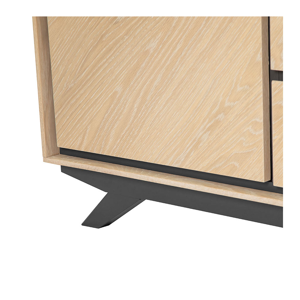 Archer Modern Scandinavian Wooden Oak Sideboard INTERIOR SECRETS  DT2011-VN Helga Narrow Sideboard and Buffet