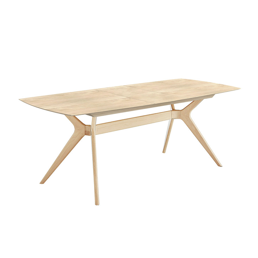 Astrid-Scandinavian-Wooden-Beech-6-8 Seater-Extendable-Dining-Table-Deep-Etched-Side