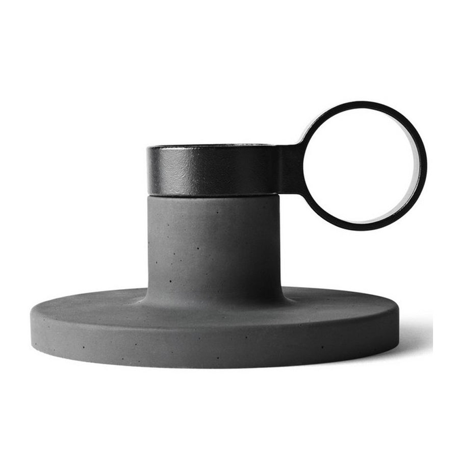 Candle Holders Menu Weight Here Candleholder - Medium, Dark Grey 4757159
