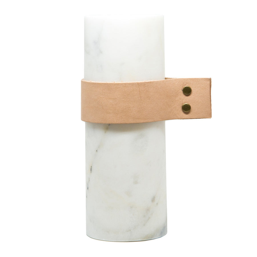 Decor Sounds Like Home Elementer marble + leather vase, small DFH2049