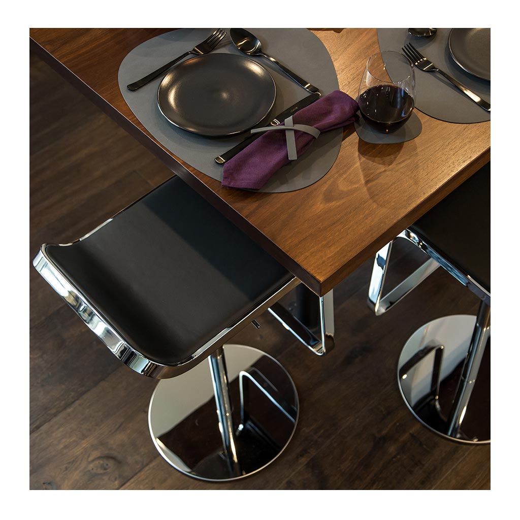 Tableware Lind DNA Nupo Curve Table Mat, Large in Anthracite 981161