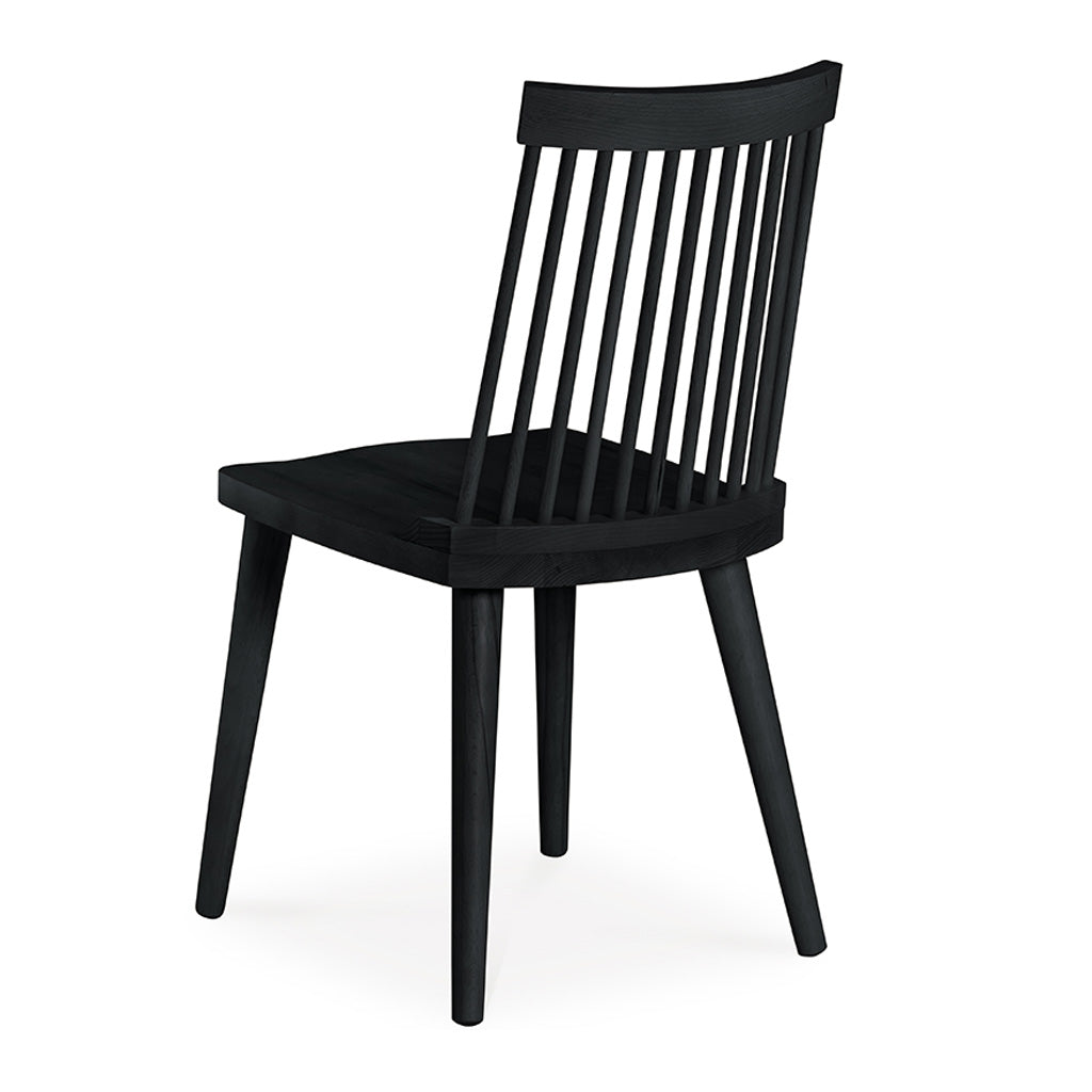 Elsa Scandinavian Wooden Black Spindle Dining Chair INTERIOR SECRETS  DC790-VN Miles Spindle Back Dining Chair