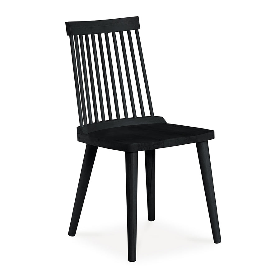 Elsa Scandinavian Wooden Black Spindle Dining Chair INTERIOR SECRETS  DC790-VN Miles Spindle Back Dining Chair