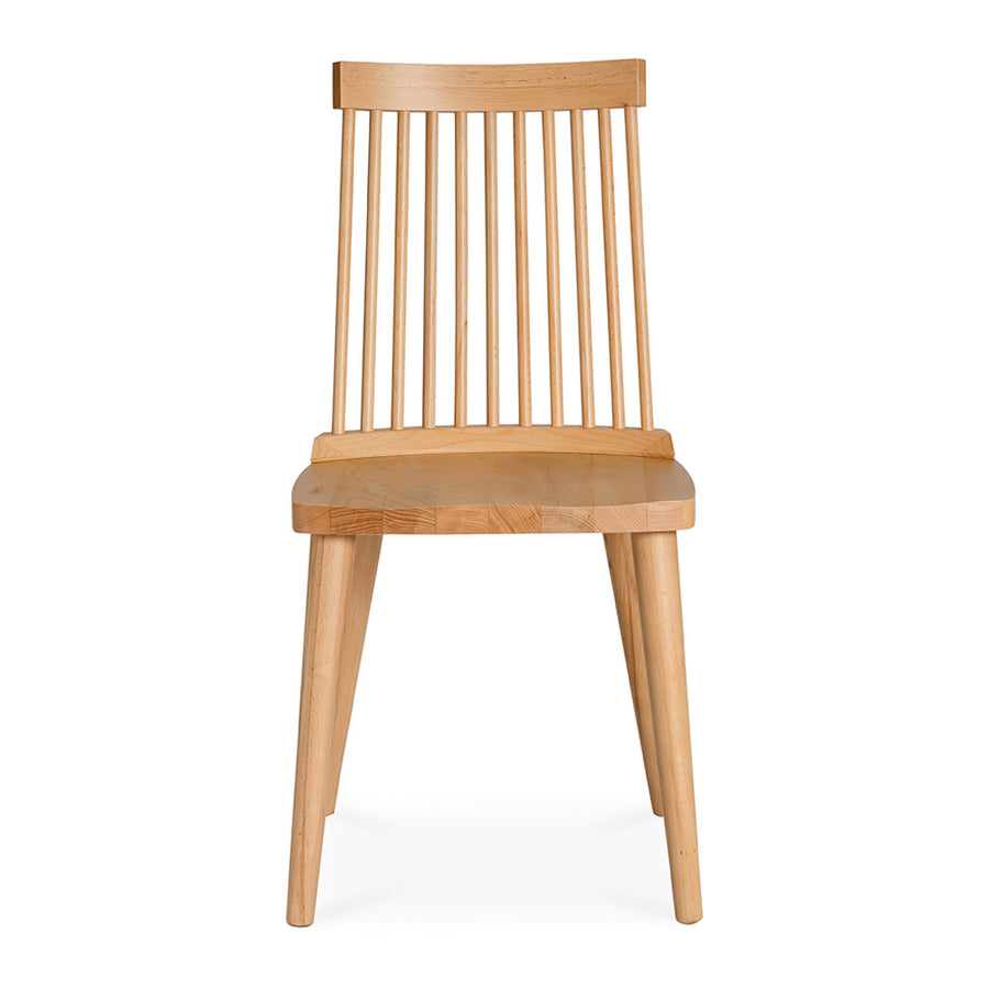 Elsa Scandinavian Wooden European Beech Spindle Dining Chair INTERIOR SECRETS DC790-VN Miles Spindle Back Dining Chair