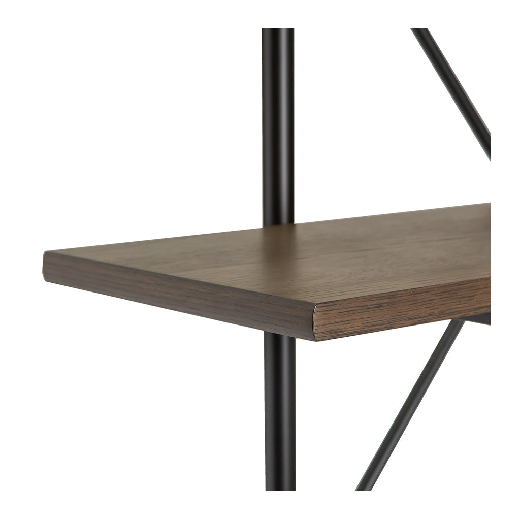 Finn Modern Industrial Scandinavian Wide Bookshelf / Display Shelf BROSA SHLFIE10GRY Field Triple Open Shelf, TEMPLE & WEBSTER TMPL1100 Large Odessa Industrial Shelving Unit