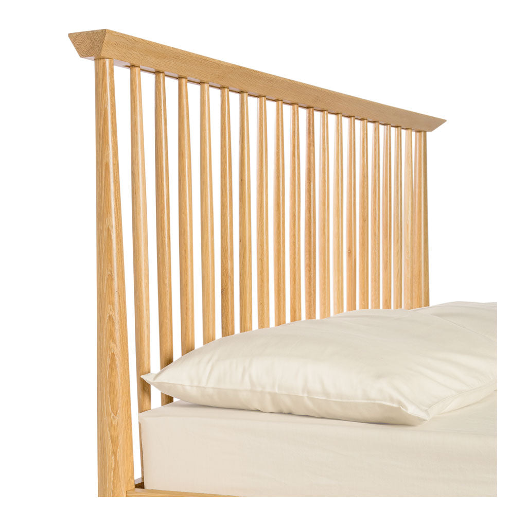 Jakob Danish Scandinavian Wooden Oak King Bed BROSA BEDETH10OAK Ethan King Size Wooden Bed Frame