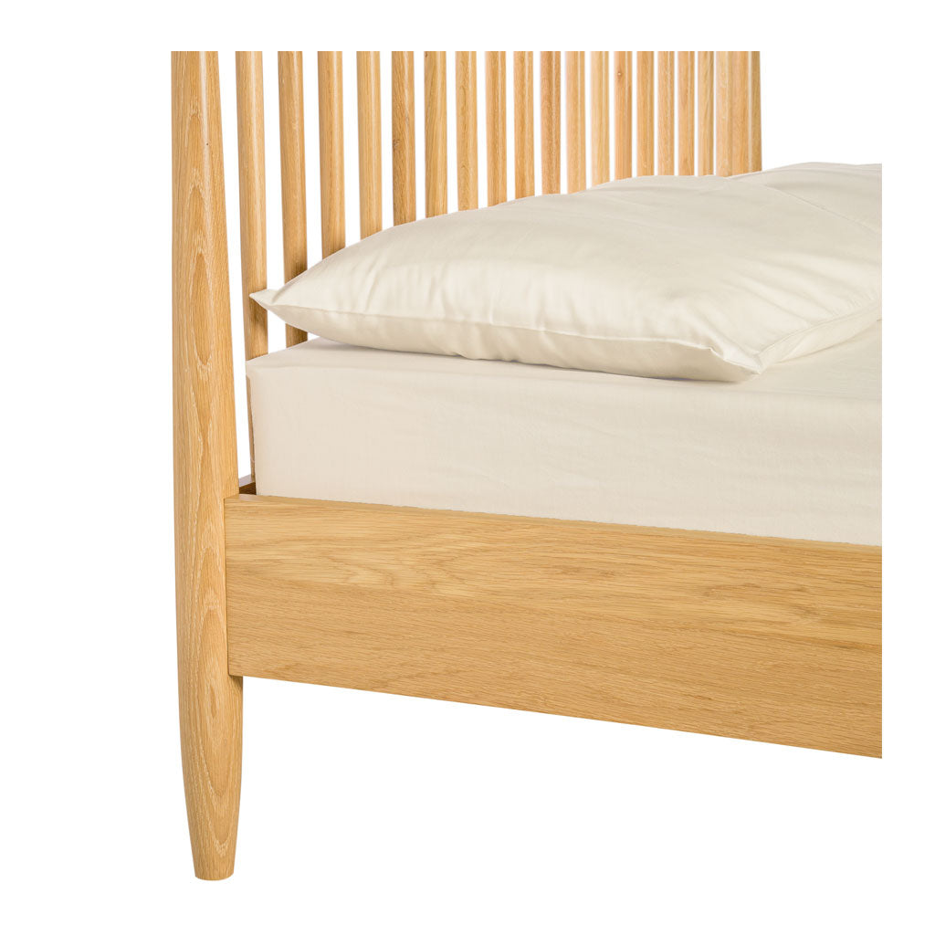 Jakob Danish Scandinavian Wooden Oak King Bed BROSA BEDETH10OAK Ethan King Size Wooden Bed Frame