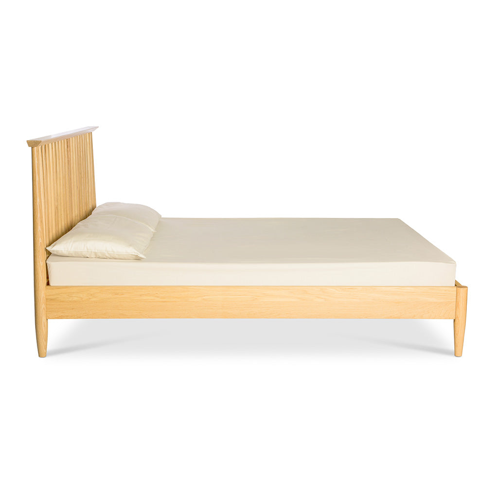 Jakob Danish Scandinavian Wooden Oak King Bed BROSA BEDETH10OAK Ethan King Size Wooden Bed Frame