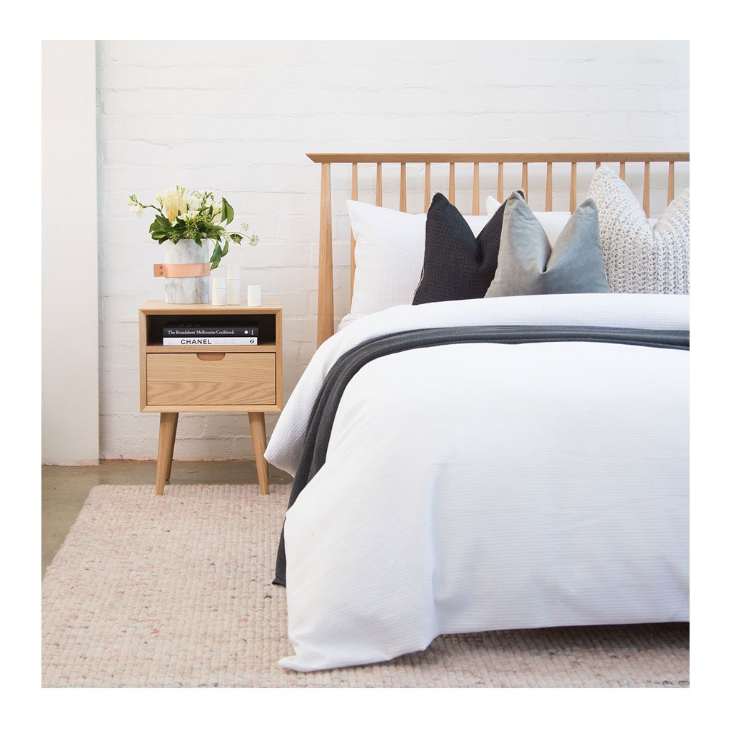 Jakob Danish Scandinavian Wooden Oak King Bed BROSA BEDETH10OAK Ethan King Size Wooden Bed Frame
