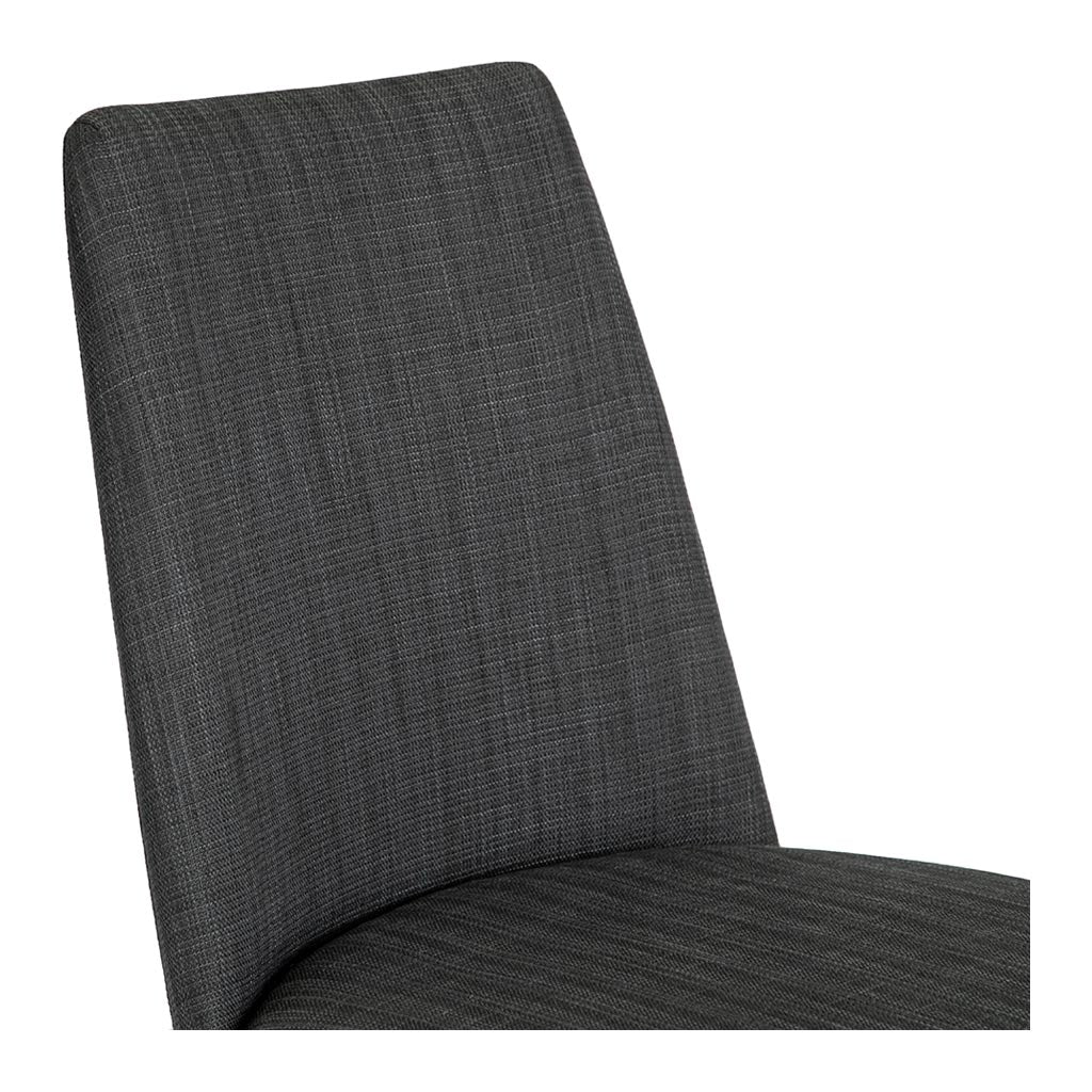 Jensen Scandinavian Walnut European Beech Wood and Dark Grey Fabric Dining Chair 
