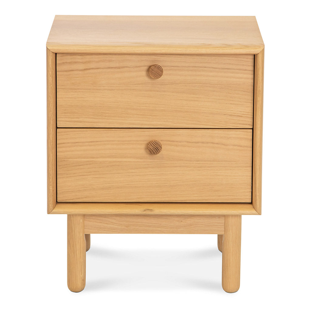 Natsumi Japanese Scandinavian Wooden Oak Bedside Table with 2 Drawers INTERIOR SECRETS  ST2324-VN Kenston 2 Drawer Side Table - Oak, LIFE INTERIORS Koto Bedside Table with 2 Drawers (Oak)