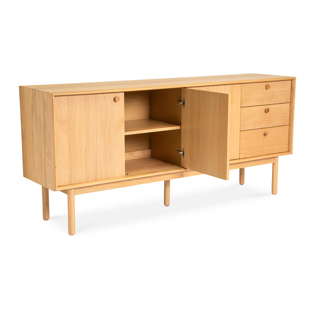 Natsumi Japanese Scandinavian Wooden Oak Sideboard BROSA SDBKAN09OAK Kaneko Sideboard, INTERIOR SECRETS  DT132-VN Kenston Sideboard and Buffet - Natural, LIFE INTERIORS Koto Sideboard
