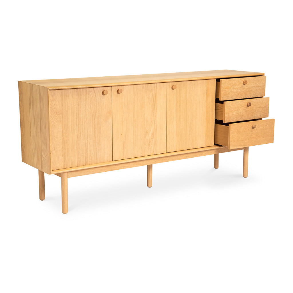 Natsumi Japanese Scandinavian Wooden Oak Sideboard BROSA SDBKAN09OAK Kaneko Sideboard, INTERIOR SECRETS  DT132-VN Kenston Sideboard and Buffet - Natural, LIFE INTERIORS Koto Sideboard