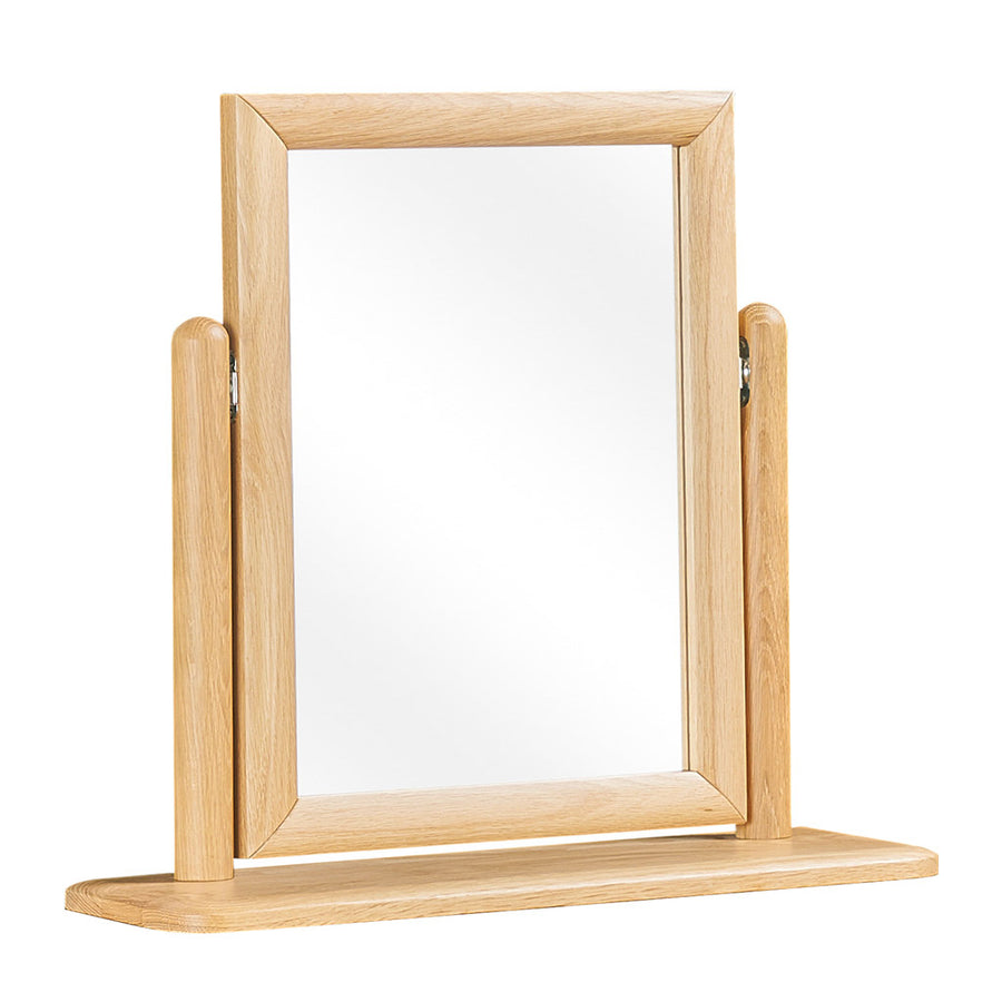 Natsumi Japanese Scandinavian Wooden Oak Vanity Mirror for Dresser 