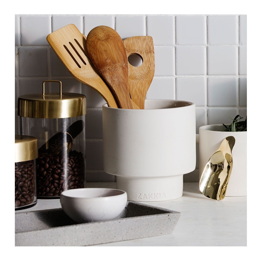 Other décor Zakkia Glass Jar - Large Brass 160208001LBRS lifestyle