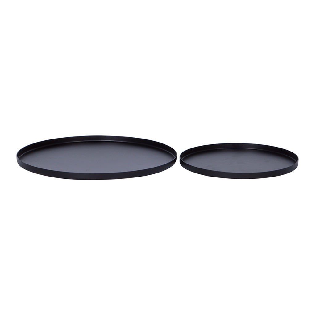 Other décor Zakkia Round Tray, Set of 2 - Black 170201012NBLK