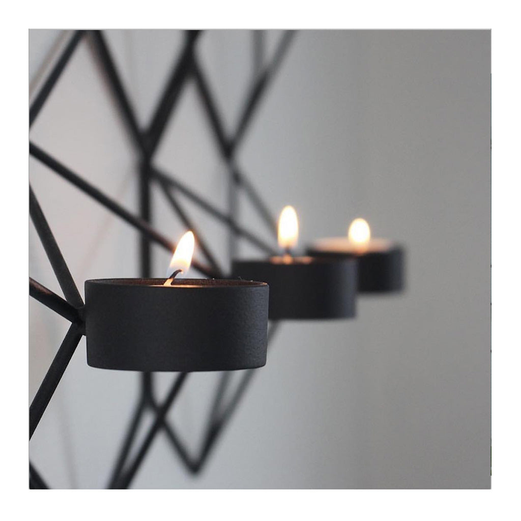 Candle Holders Menu POV Wall Candle Holder - Black 4766539