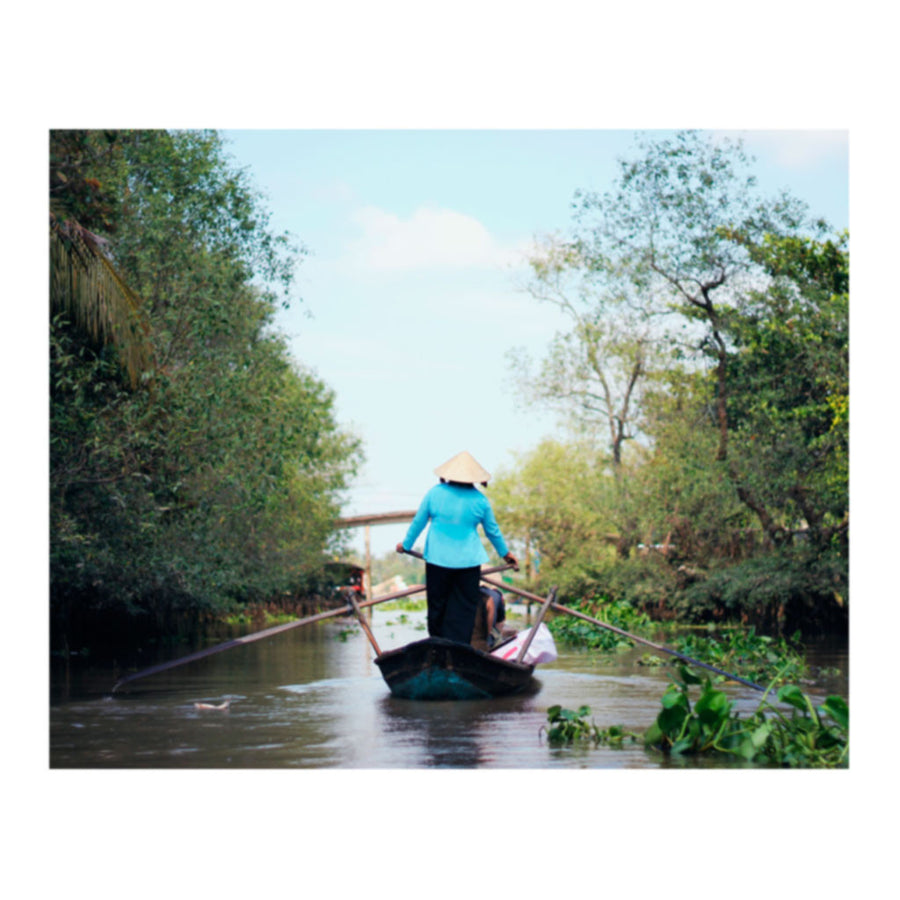 Row Reignbow Vietnamese Canoe Photo Print