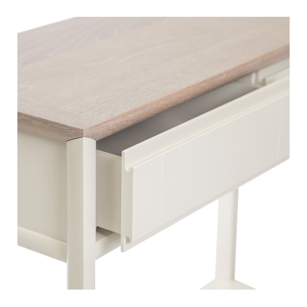 Sienna French Provincial Wooden Oak Console Table with Drawers