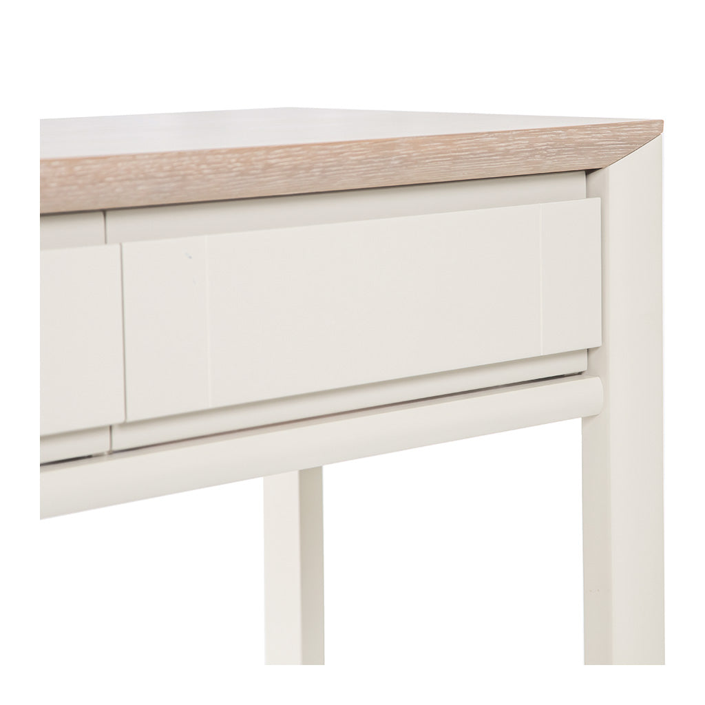 Sienna French Provincial Wooden Oak Console Table with Drawers