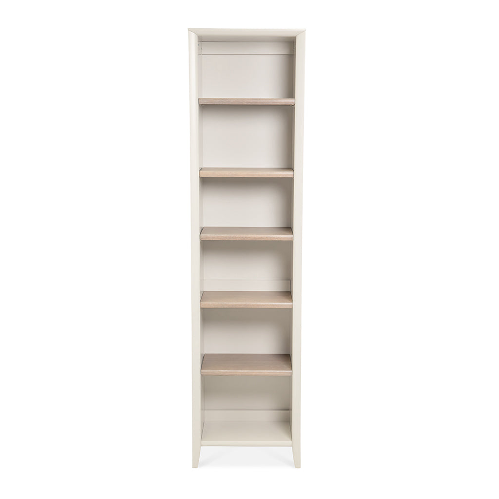 Sienna French Provincial Wooden Oak Narrow Bookcase / Bookshelf 