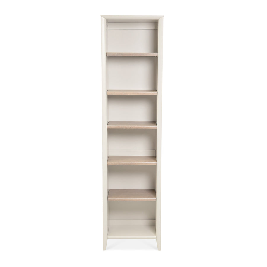 Sienna French Provincial Wooden Oak Narrow Bookcase / Bookshelf 