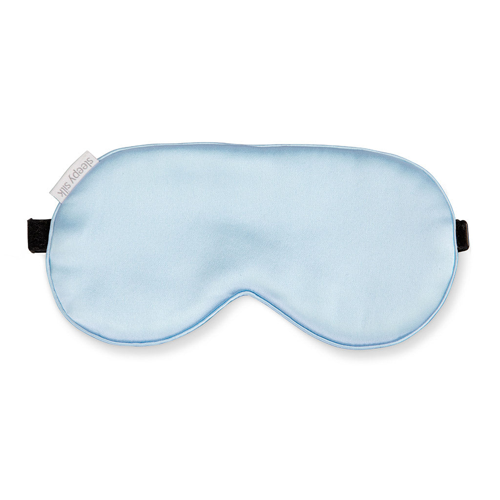 Sleepy Silk, Silk Pillowcase + Silk Eye Mask Set - Sky Blue Silk Sleep Mask (SS-PE-BL00), Silky Tots Silk Pillow Slip + Silk Eye Mask, SLIP Beauty to Go! Travel Set, SHHH Silk Travel Set