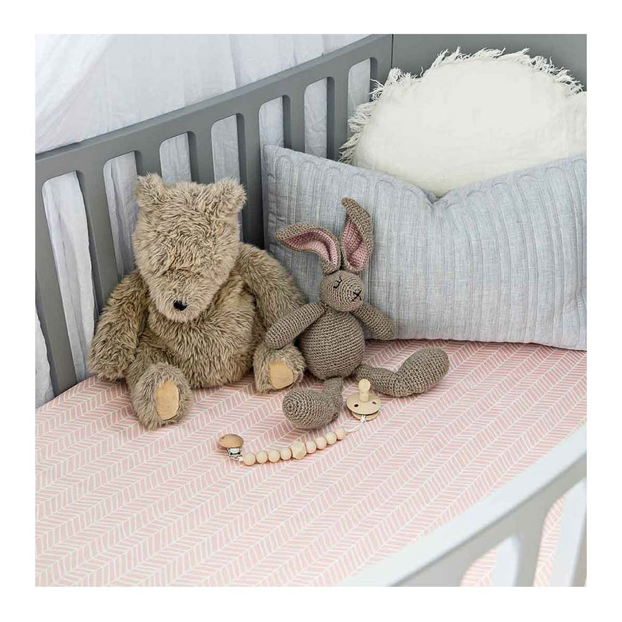Sleepy Silk, Silk Fitted Sheet for Cots / Cribs - Blush Herringbone Pink - pattern (SS-FC-PK01) for baby hair loss and baby bald spots, Silky Tots 100% Silk Cot Sheet, Pawda Baby 100% Mulberry Silk Cot Full Fitted Sheet, Monday Silks, Baby Tresses Cot Bed Sheet