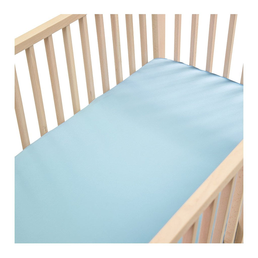 Sleepy Silk, Silk Fitted Sheet for Cots / Cribs - Sky Blue (SS-FC-BL00) for baby hair loss and baby bald spots, Silky Tots 100% Silk Cot Sheet, Pawda Baby 100% Mulberry Silk Cot Full Fitted Sheet, Monday Silks, Baby Tresses Cot Bed Sheet