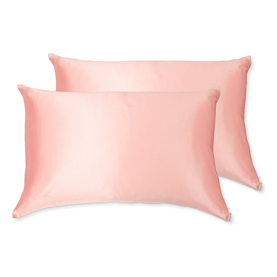 Sleepy Silk, Silk Pillowcase, Set of 2 - Blush Pink (SS-PP-PK00), Silky Tots Double Sided Silk Pillow Slip, Pawda Baby 100% Mulberry Silk Junior or Adult Pillow Case, Slip Pillowcase, SHHH Silk Silk Pillowcase