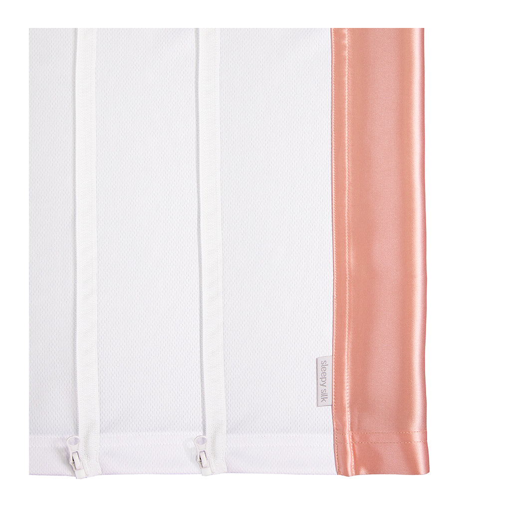 Sleepy Silk, Silk Sleeve for Bassinets - Blush Pink (SS-BS-PK00) for baby hair loss and baby bald spots, Silky Tots Silk Bassinet Slip, Pawda Baby 100% Mulberry Silk Semi Sheet for Bassinet, Monday Silks, Baby Tresses Cot Bed Sheet