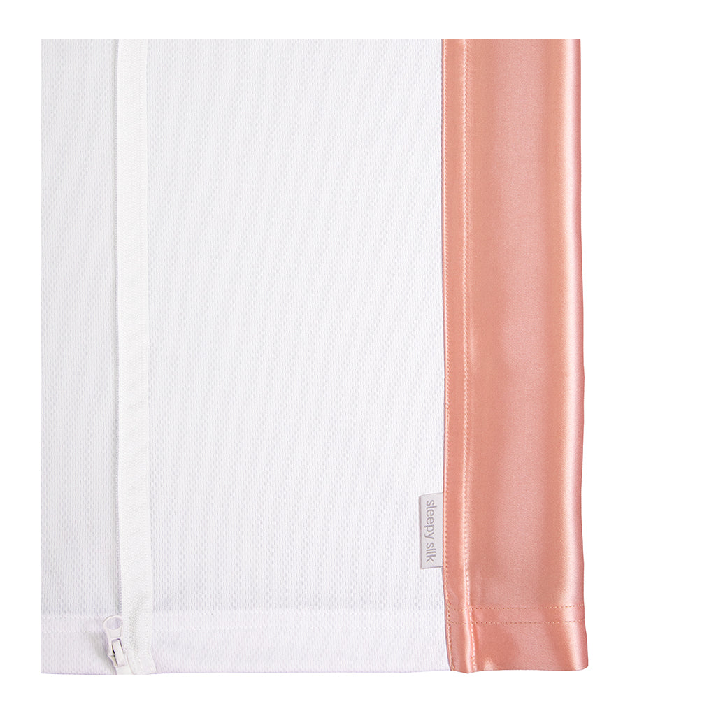 Sleepy Silk, Silk Sleeve for Cots / Cribs - Blush Pink (SS-CS-PK00) for baby hair loss and baby bald spots, Silky Tots Silk Cot Slip, Pawda Baby 100% Mulberry Silk Cot Semi Sheet, Monday Silks, Baby Tresses Cot Bed Sheet