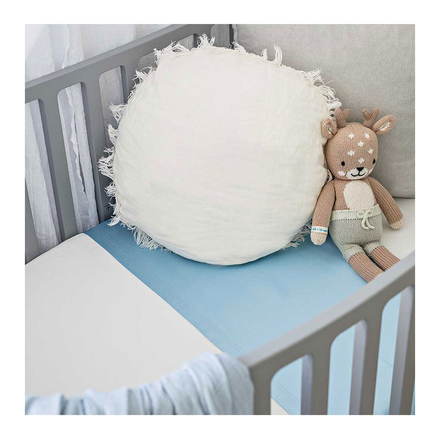 Sleepy Silk, Silk Sleeve for Cots / Cribs - Sky Blue (SS-CS-BL00) for baby hair loss and baby bald spots, Silky Tots Silk Cot Slip, Pawda Baby 100% Mulberry Silk Cot Semi Sheet, Monday Silks, Baby Tresses Cot Bed Sheet