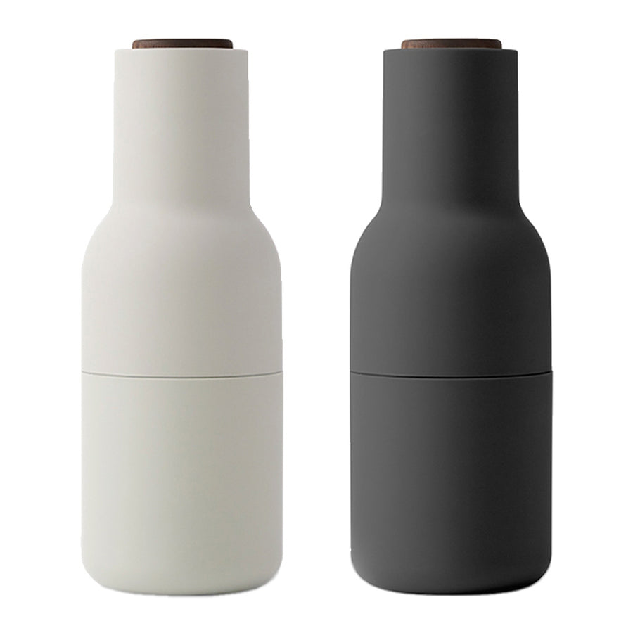 Tableware Norm Menu Bottle Grinder Set - Ash + Carbon with Walnut Lid MEN4418369