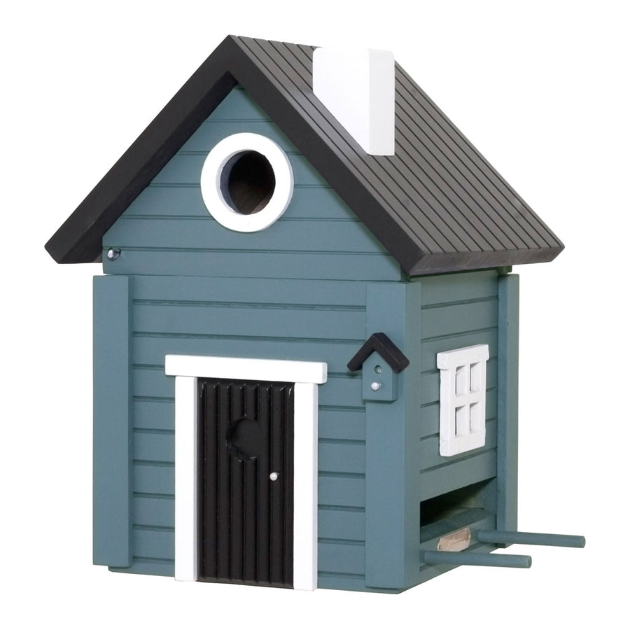 Wildlife Garden Multiholk Designer Bird House + Feeder Blue Cottage WG118
